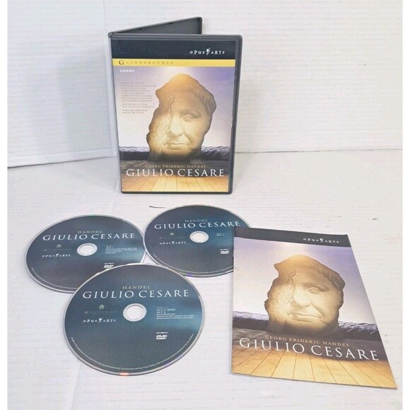 Handel: Giulio Cesare (3 DVD Set + Booklet) Opus Arte Opera Baroque Opera Music - Picture 1 of 2